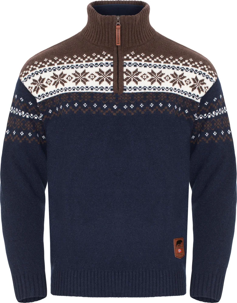 Gridarmor Snøkrystall HZ Ullgenser Men Navy Blazer/bracken v:6069604