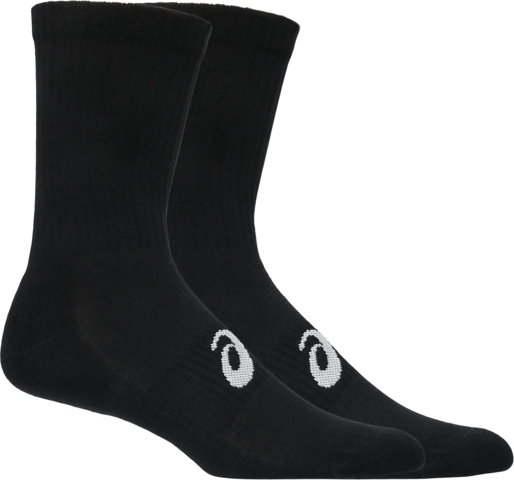 Asics 3 Pack Crew Sock Performance Black v:3463419 Asics 3 Pack Crew Sock Performance Black v:3463419