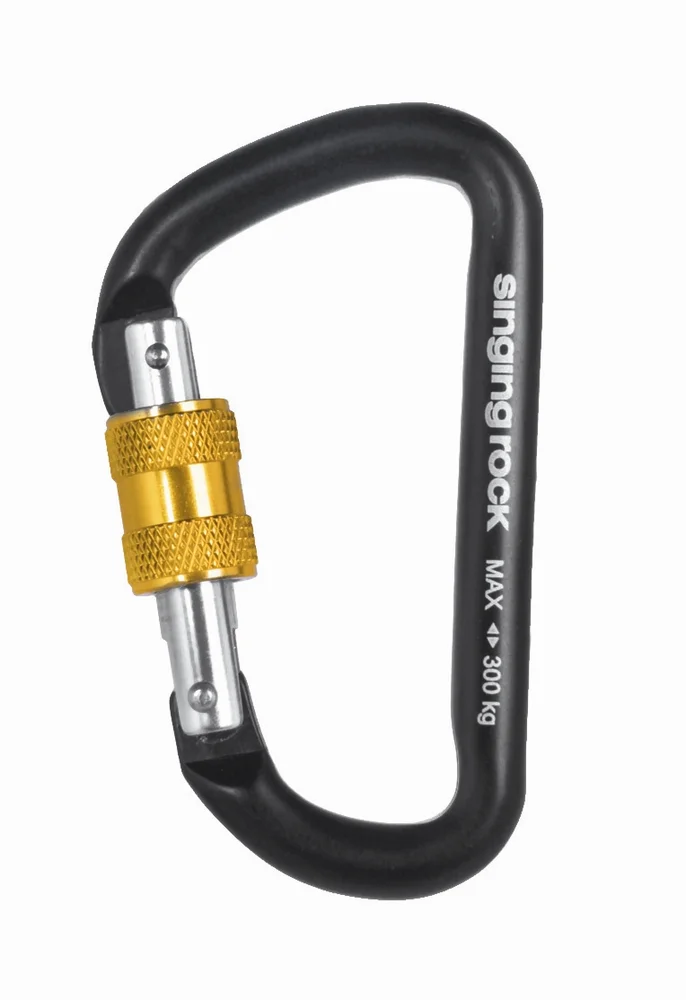 Singing Rock Mini D Screw Carabiner No Color v:9852485