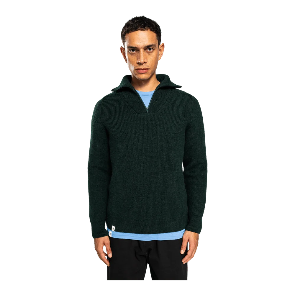 Alltime Grace Half Zip, ullgenser, herre - Grønn v:7224934