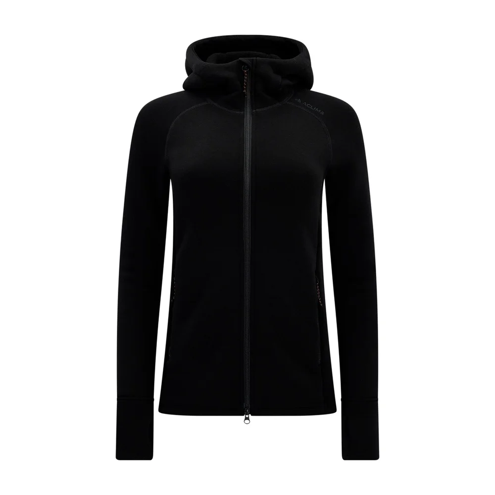 Aclima Fleecewool Hooded Jacket W’S Jet Black v:6445962 Aclima Fleecewool Hooded Jacket W’S Jet Black v:6445962