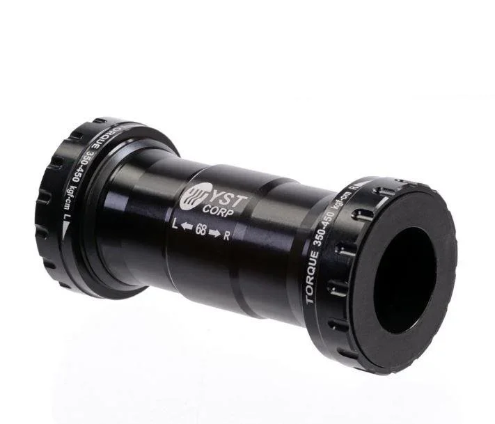 YST BB-2010 Reparasjons Kranklager Ø24 Sort, alu, BB set for 68/73mm v:1446324