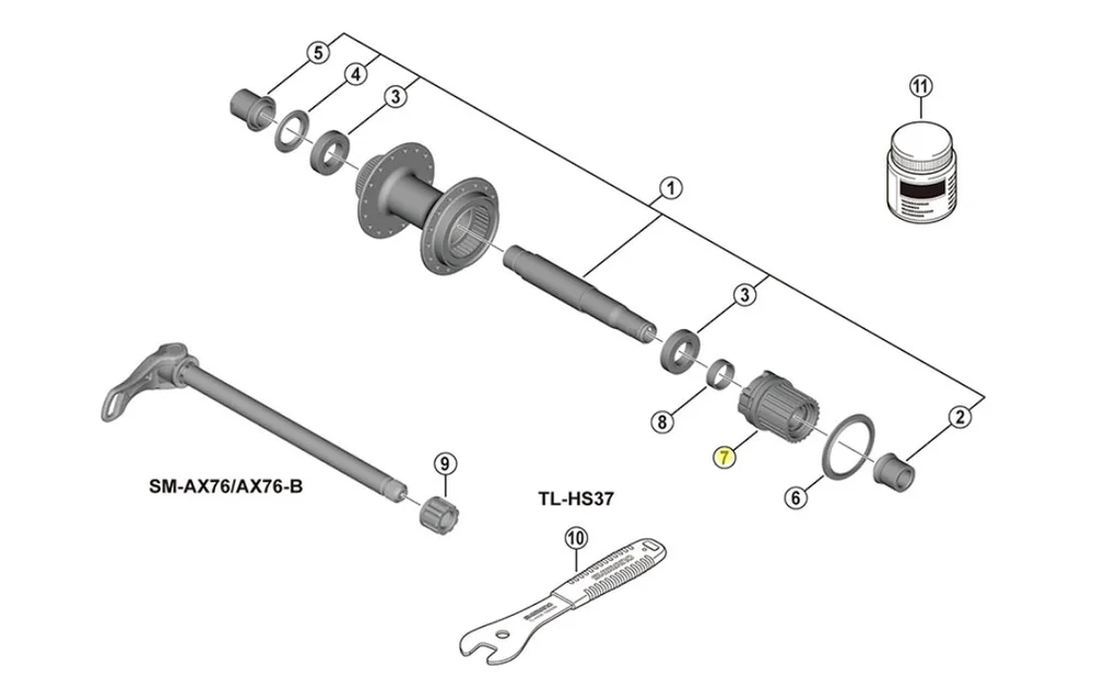 Shimano FH-M410 Micro Spline Boss v:9394683