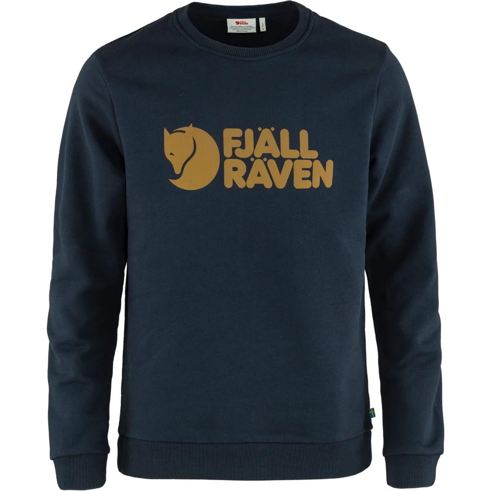 Fjällräven Men’s Fjällräven Logo Sweater Dark Navy v:8440319