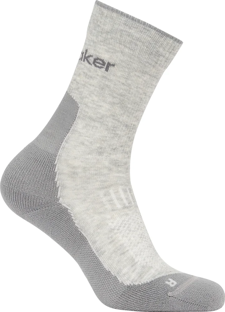 Icebreaker Men Merino Hike+ Light Crew Blizzard Hthr/alloy v:8955257 Icebreaker Men Merino Hike+ Light Crew Blizzard Hthr/alloy v:8955257