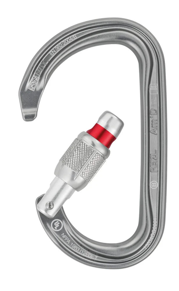 Petzl Am’D SCREW-LOCK Karabiner Red v:6395541