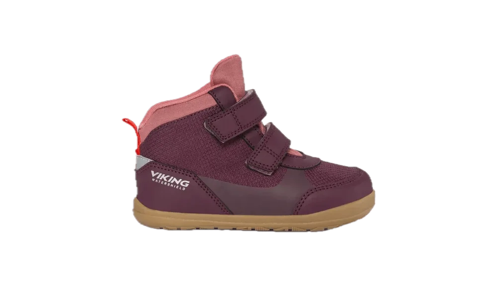 Viking Footwear Kid´s/Junior´s Aspen Barefoot Mid Wp 2v Plum v:9690056 Viking Footwear Kid´s/Junior´s Aspen Barefoot Mid Wp 2v Plum v:9690056