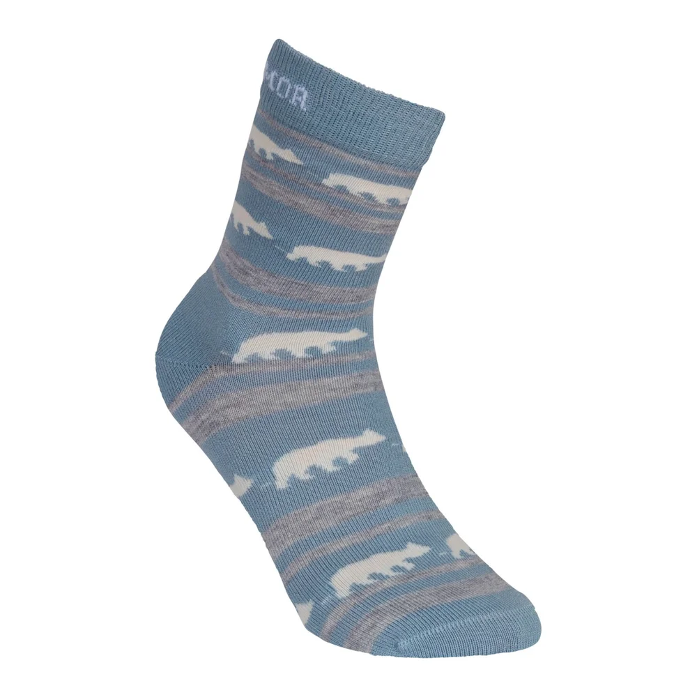 Gridarmor Striped Bear Merino Socks Blue Shadow v:7608455