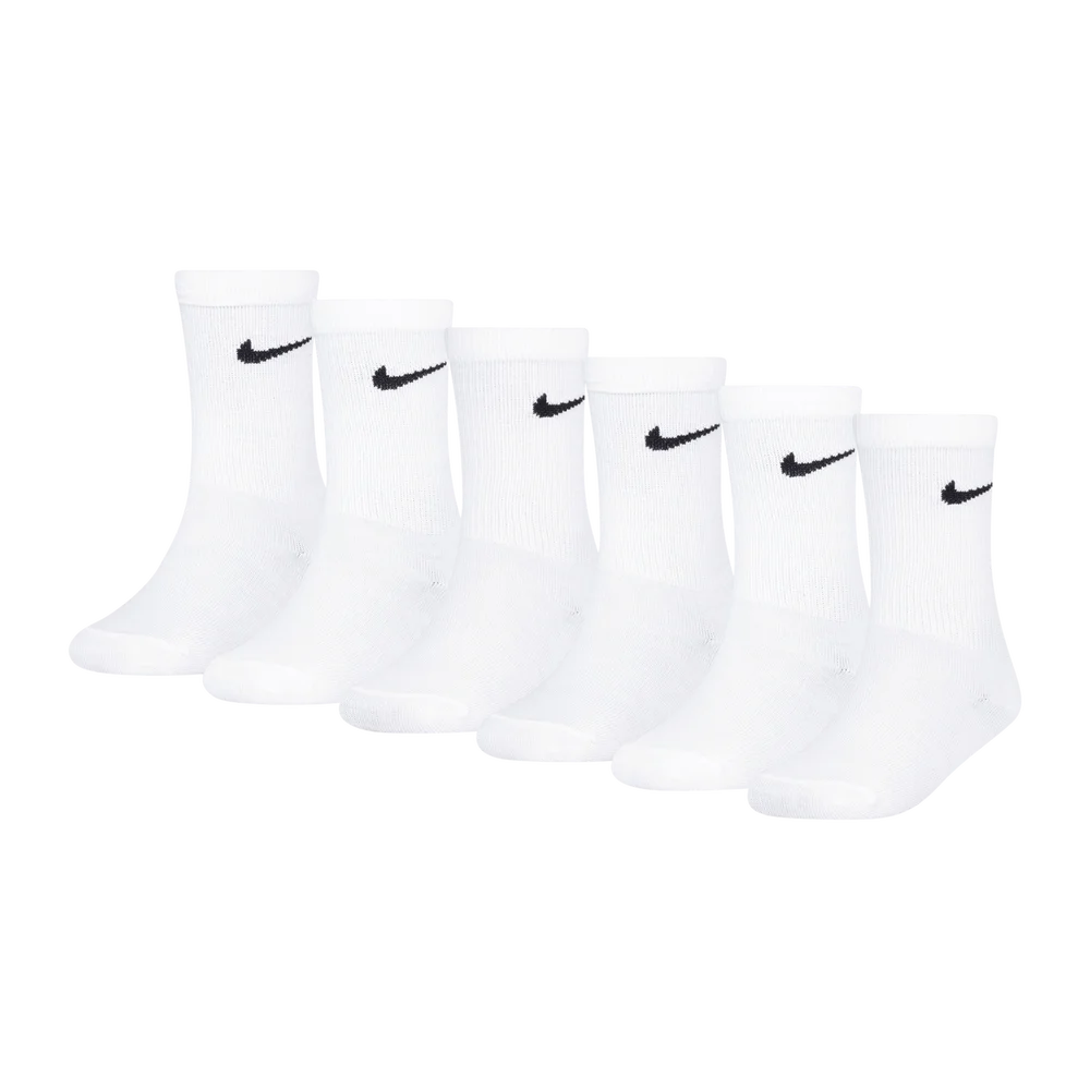 6Pk L/Crew, sokker, barn – Hvit v:7008634