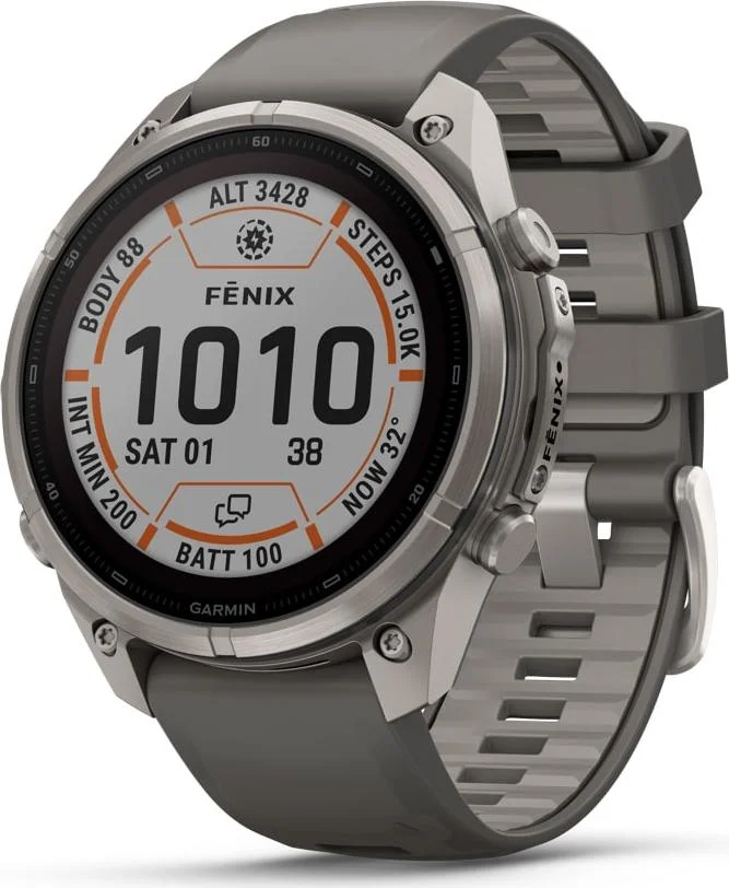 Garmin Fenix 9 Pro, Solar, Inreach, 47mm Titan/peble Gray/silver Gray v:2478970 Garmin Fenix 9 Pro, Solar, Inreach, 47mm Titan/peble Gray/silver Gray v:2478970