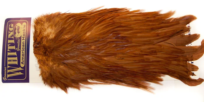 Whiting Whiting Am. Rooster Saddle – Brown (White Dyed) v:4518205 Whiting Whiting Am. Rooster Saddle – Brown (White Dyed) v:4518205