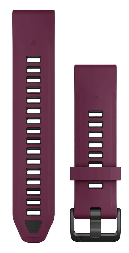 Garmin Quickfit Watch Bands 20mm Merlot/graphite Silicone v:9897305 Garmin Quickfit Watch Bands 20mm Merlot/graphite Silicone v:9897305