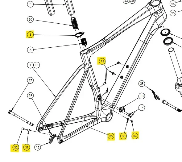 Bianchi Specialissima Reservedeler Kit med reservedeler til Specialissima v:9123438