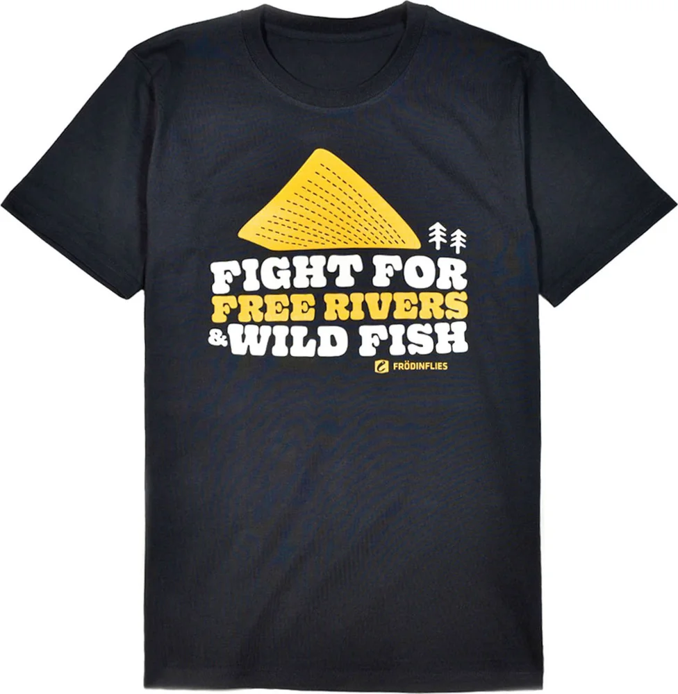 Frodin Flies Free Rivers & Wild Fish Hw T-Shirt Black Black v:5974139 Frodin Flies Free Rivers & Wild Fish Hw T-Shirt Black Black v:5974139