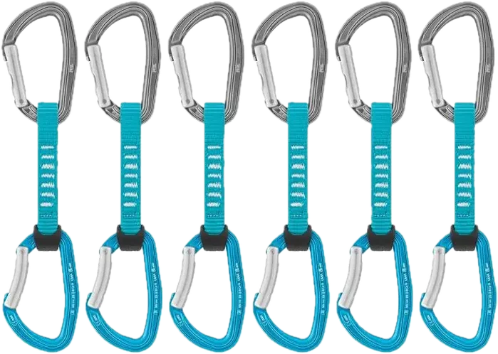 Petzl 6xDJINN AXESS 12cm Kortslynge Turquoise v:9487414