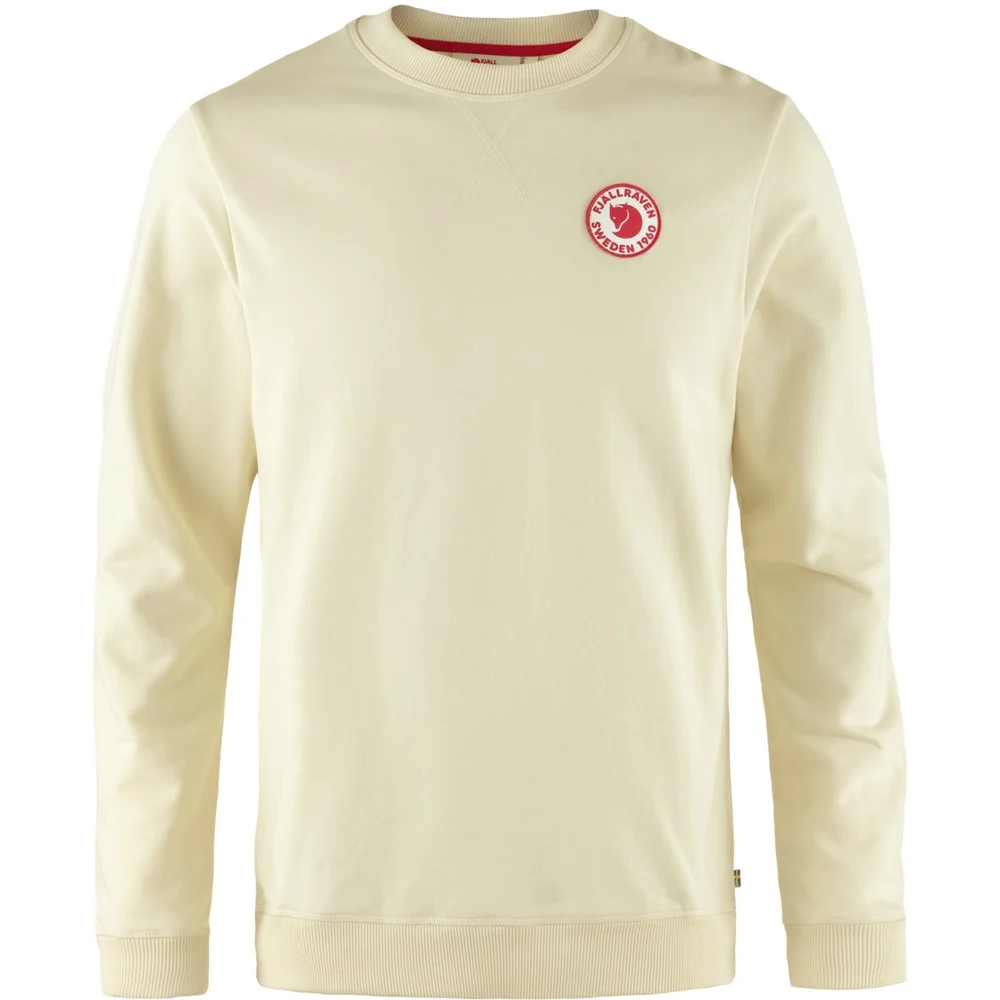 Fjällräven Men's 1960 Logo Badge Sweater Chalk White v:3168829
