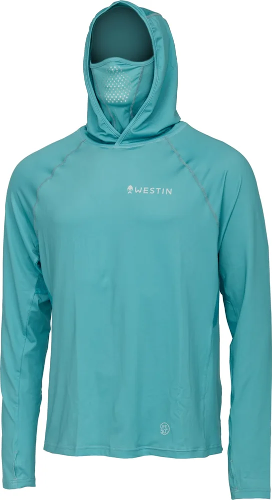 Westin Bay Upf Hoodie W/Neck Gaiter Sea Breeze v:3429569