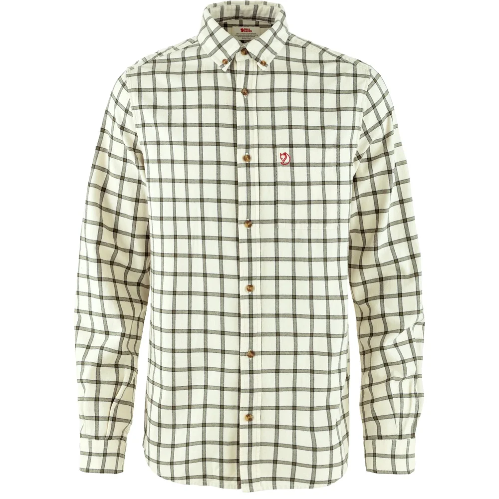 Fjällräven Men’s Övik Flannel Shirt Chalk White-laurel Green v:4509206 Fjällräven Men’s Övik Flannel Shirt Chalk White-laurel Green v:4509206