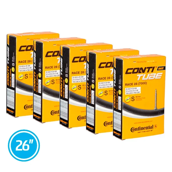 Conti 5 PACK 26″ MTB Slanger 26″ x 1.75 – 2.5, Butyl, Presta ventil v:3476755