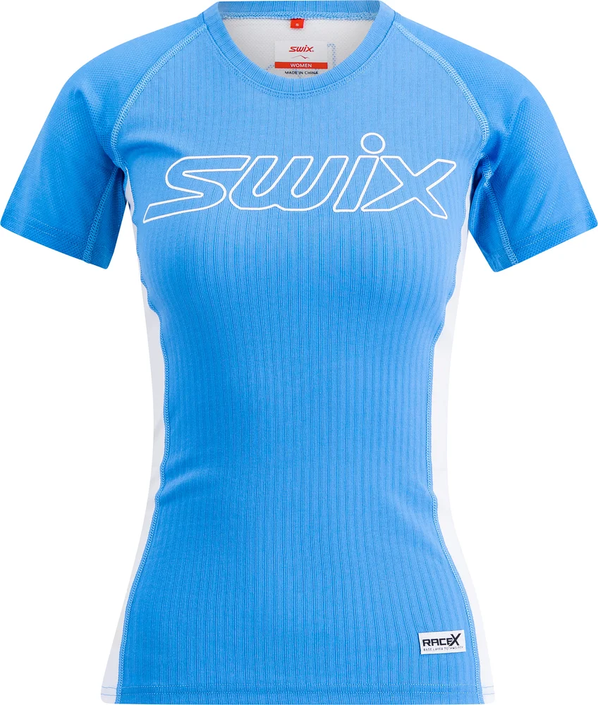 Swix Women's RaceX Light Short Sleeve Cloud Blue/Bright White v:3978439