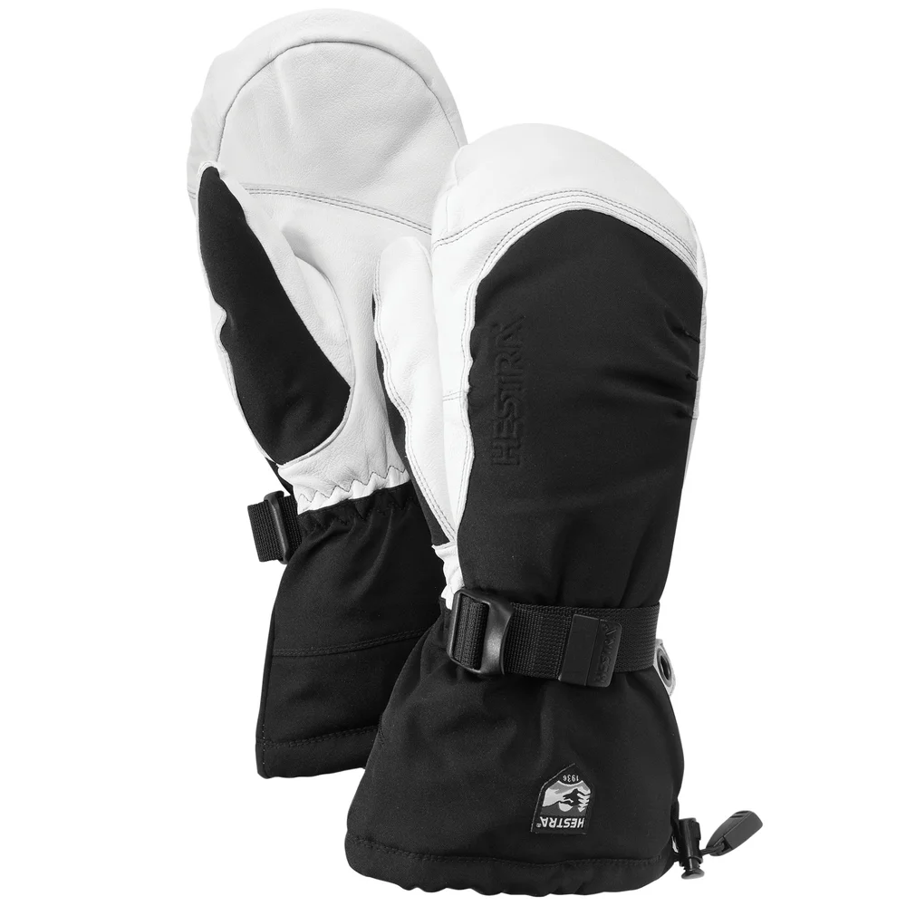 Hestra Army Leather Extreme Mitt Black/White v:1814466 Hestra Army Leather Extreme Mitt Black/White v:1814466