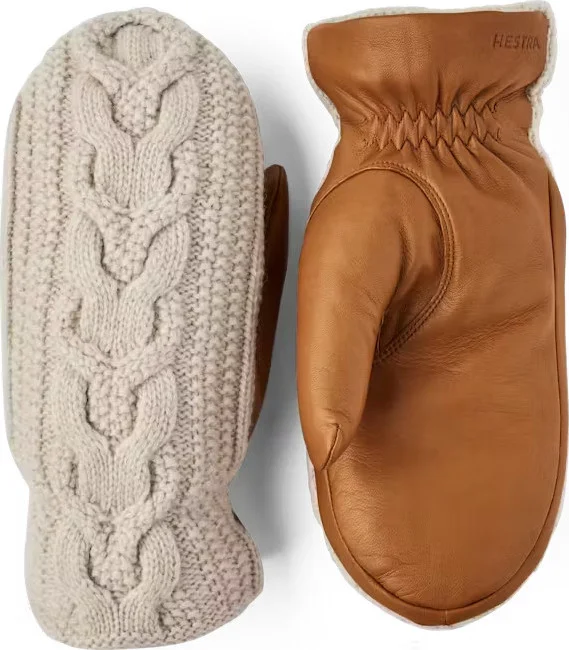 Hestra Elle Mitt Offwhite/cork v:4856425 Hestra Elle Mitt Offwhite/cork v:4856425