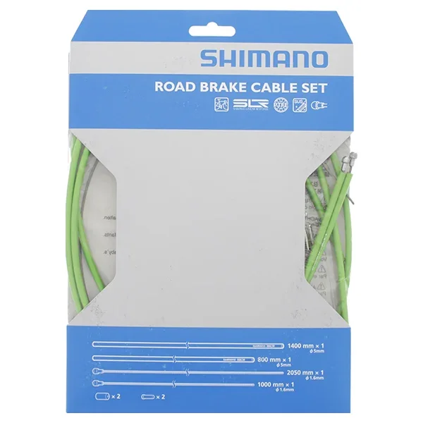 Shimano Dura Ace 7900 Bremsewiresett Grønn, Komplett med wire/strømper v:9947741 Shimano Dura Ace 7900 Bremsewiresett Grønn, Komplett med wire/strømper v:9947741