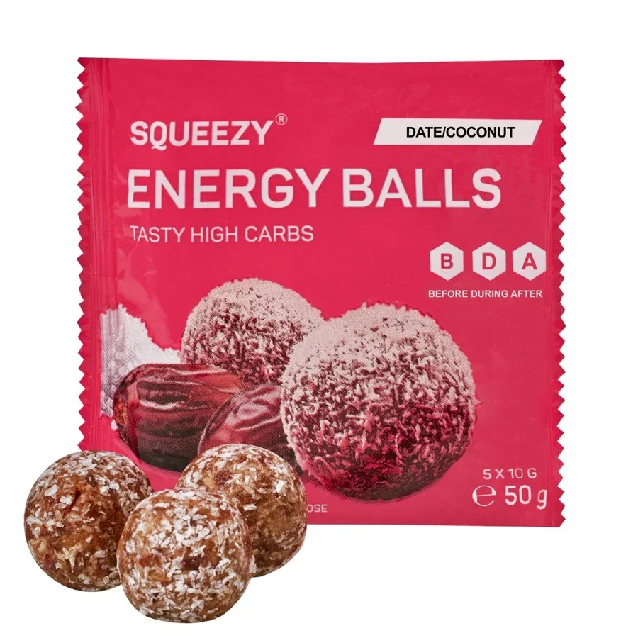 Squeezy Energy Balls Dadler/Kokosnøtt, 5 x 10g v:8578212 Squeezy Energy Balls Dadler/Kokosnøtt, 5 x 10g v:8578212
